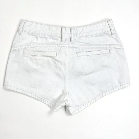 Free People Sweet Surrender Floral Lace Trim Denim Shorts. White. Size 27 - Picture 12 of 15